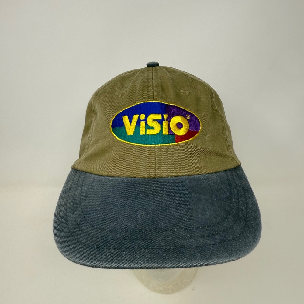 Vintage KC Caps Headshots‎ Microsoft Visio Logo Dad Hat Cap Mens Adjustable